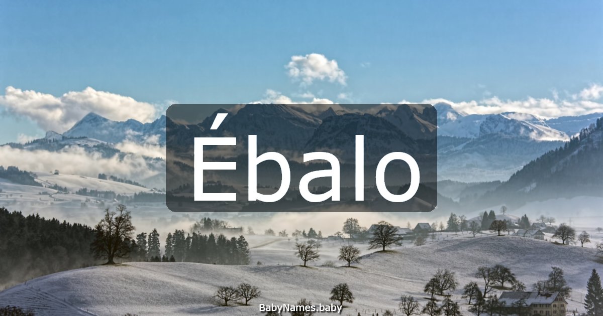 Ébalo