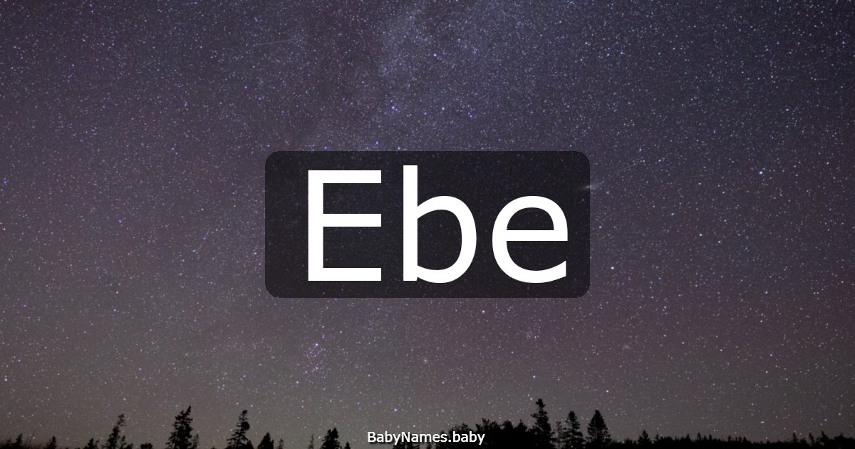 Ebe
