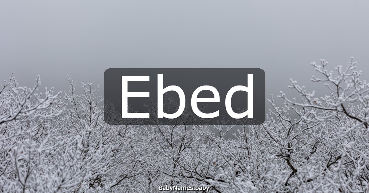 Ebed