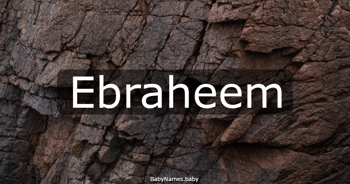 Ebraheem