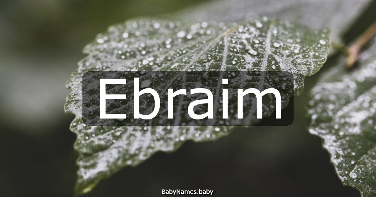 Ebraim