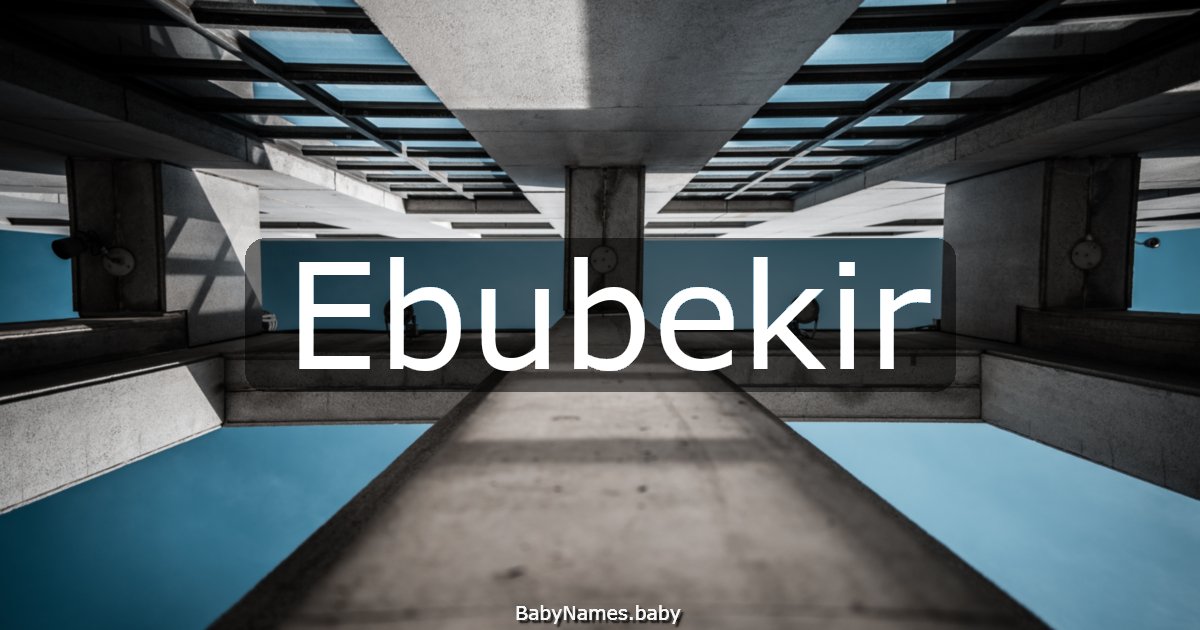 Ebubekir