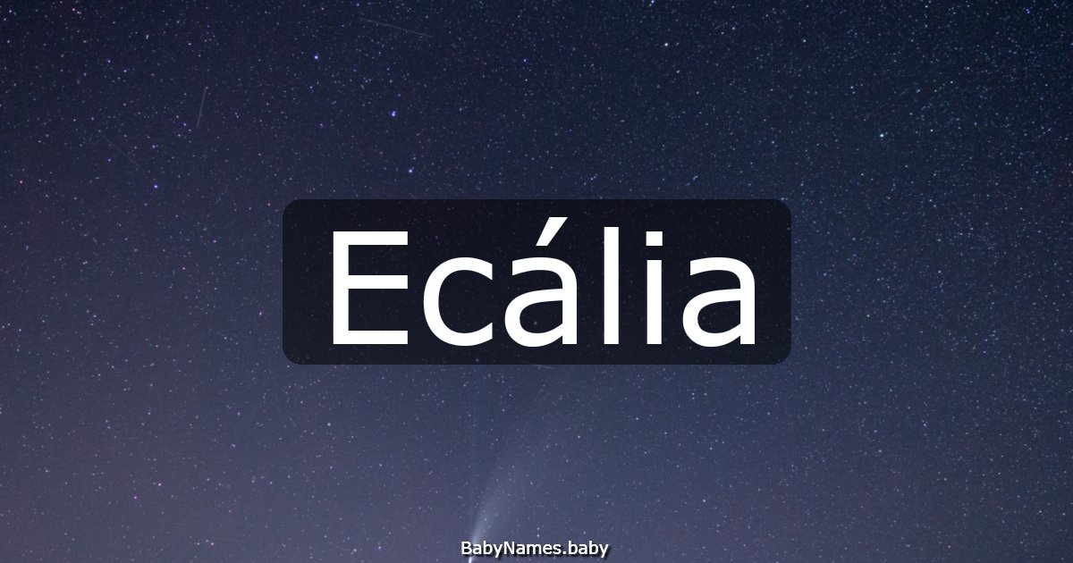 Ecália