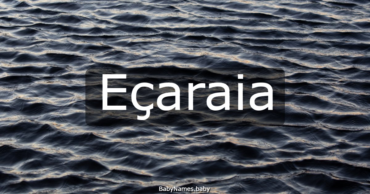 Eçaraia
