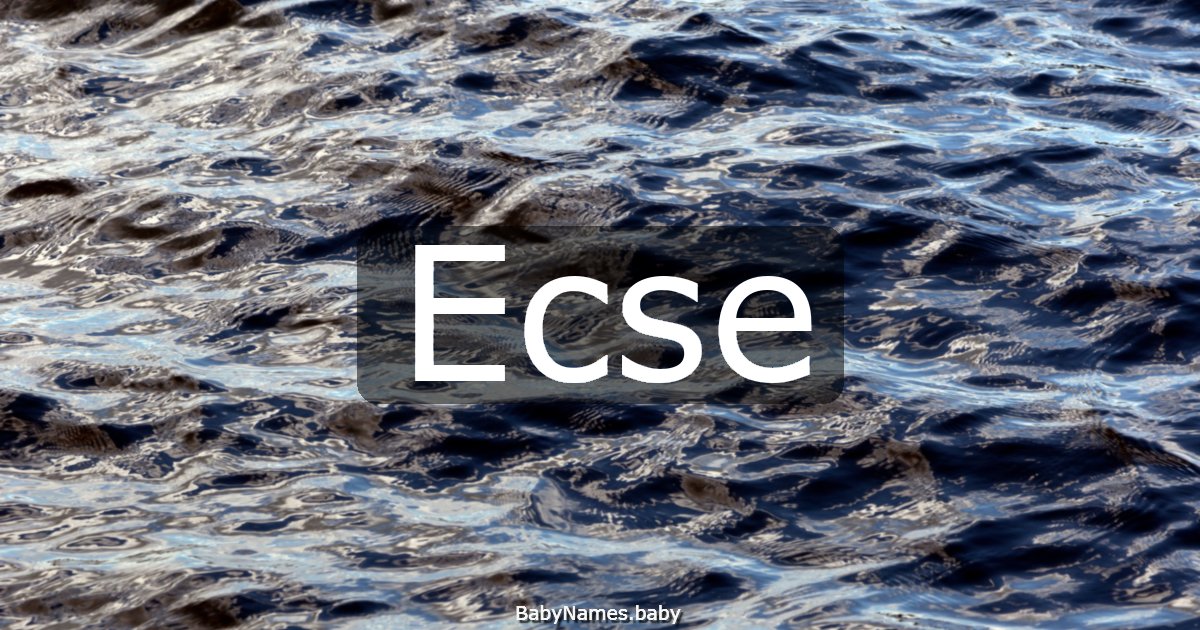 Ecse
