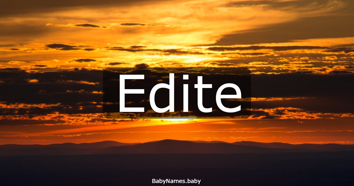 Edite