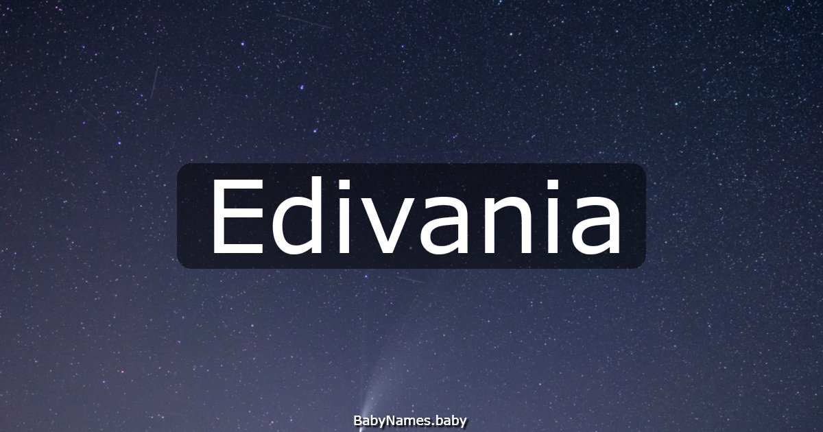 Edivania