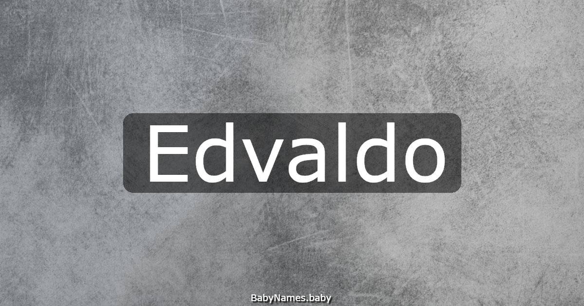 Edvaldo