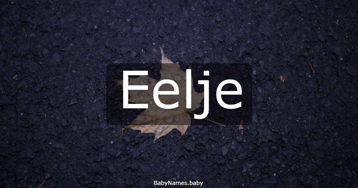 Eelje