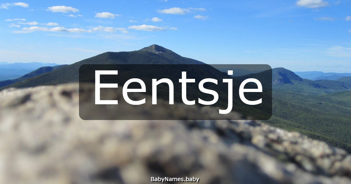 Eentsje
