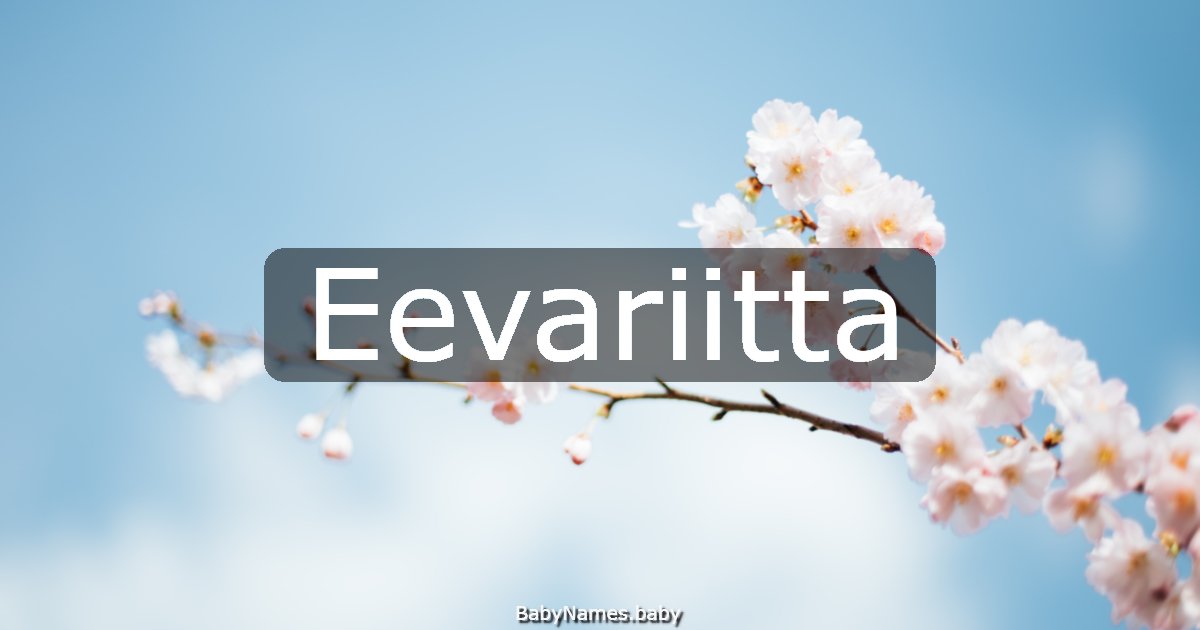 Eevariitta