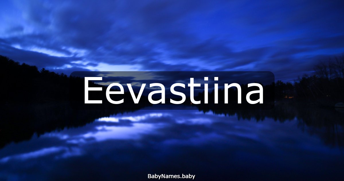 Eevastiina