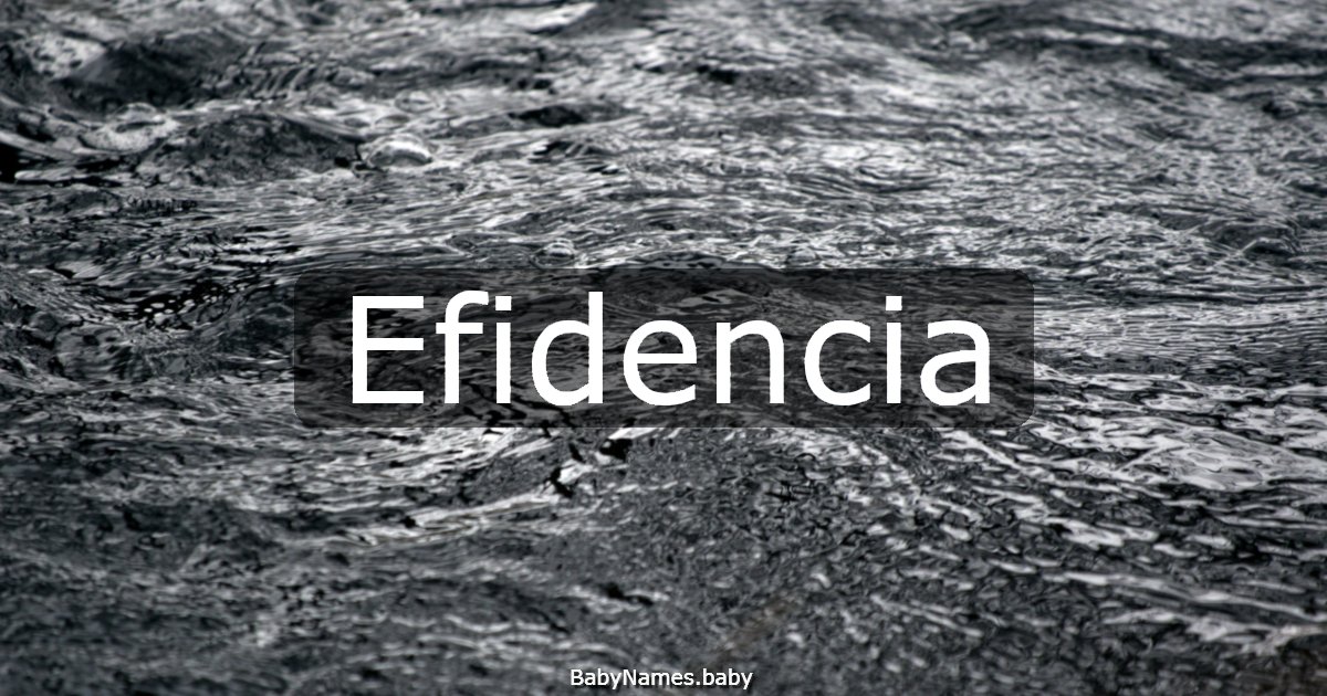 Efidencia