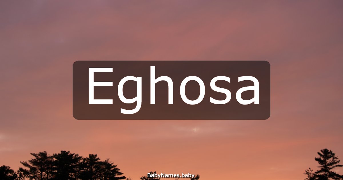 Eghosa