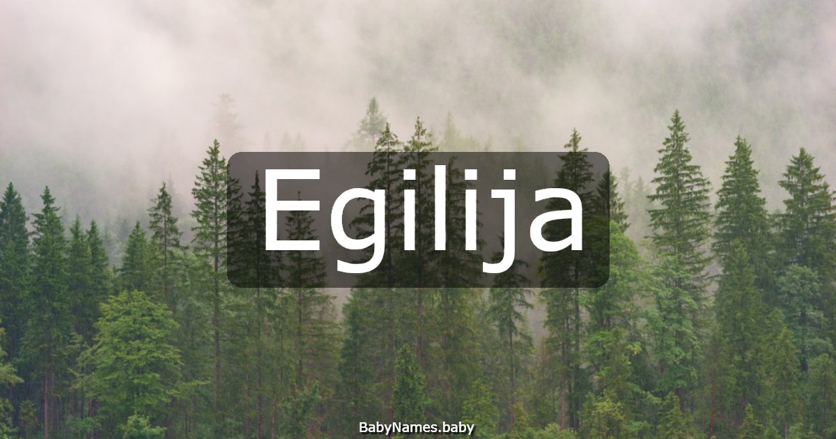 Egilija