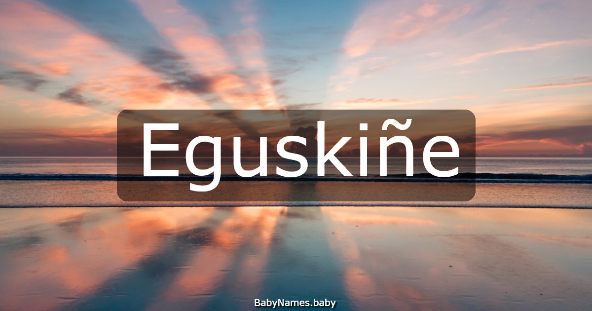 Eguskiñe