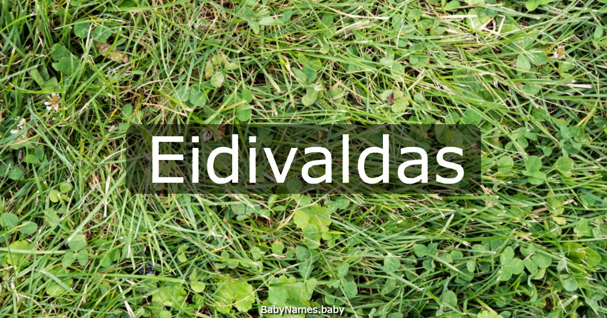 Eidivaldas