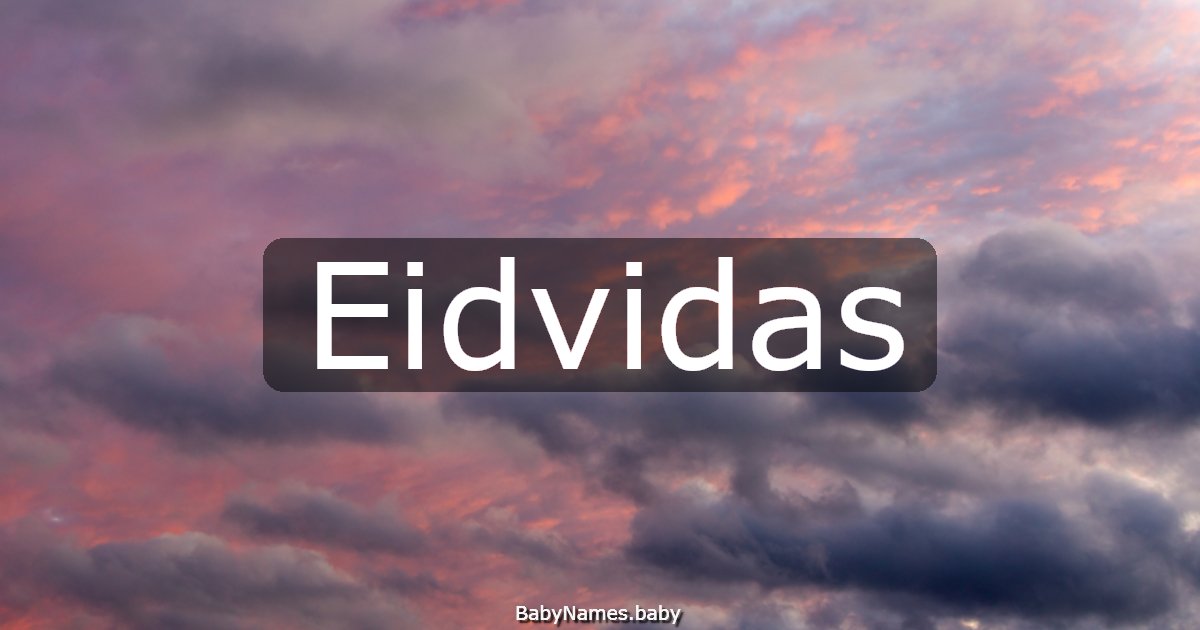 Eidvidas