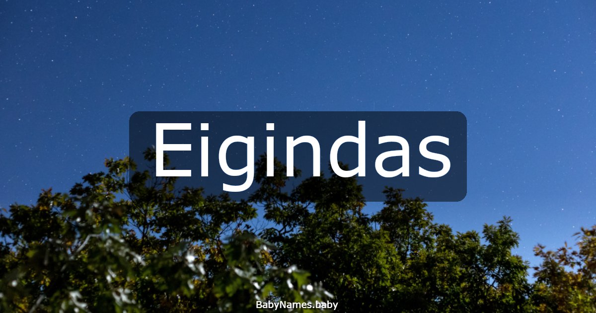 Eigindas
