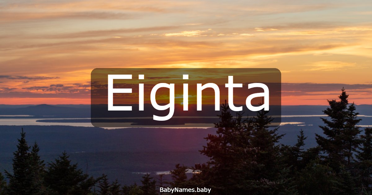 Eiginta