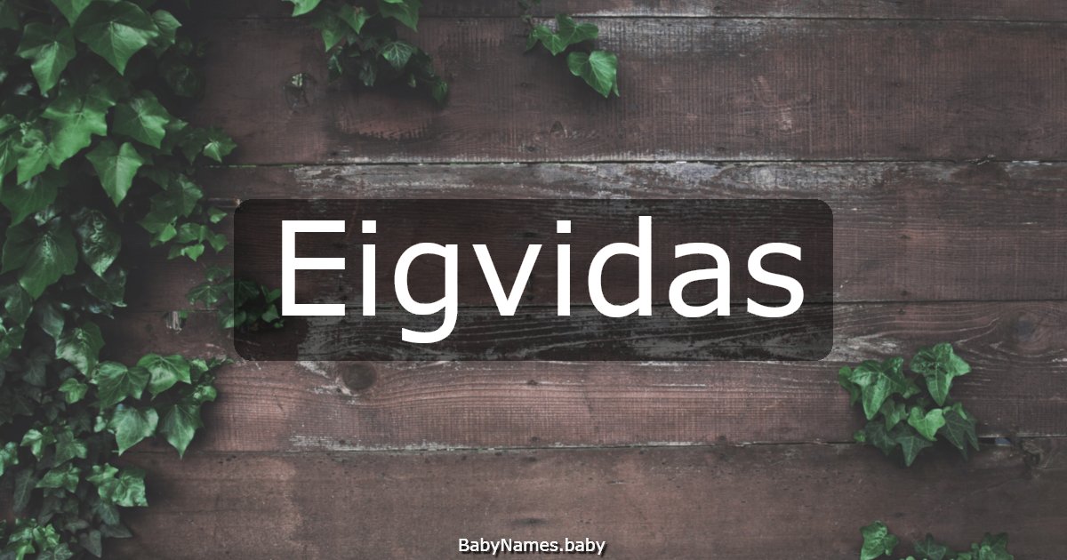 Eigvidas