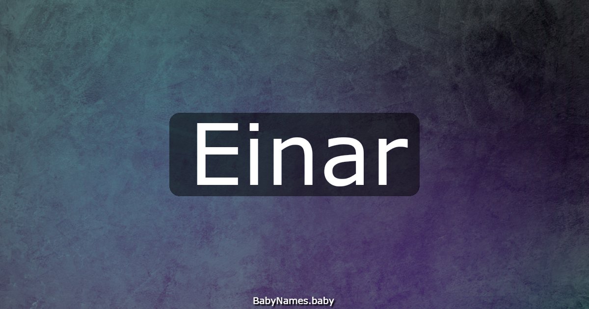 Einar