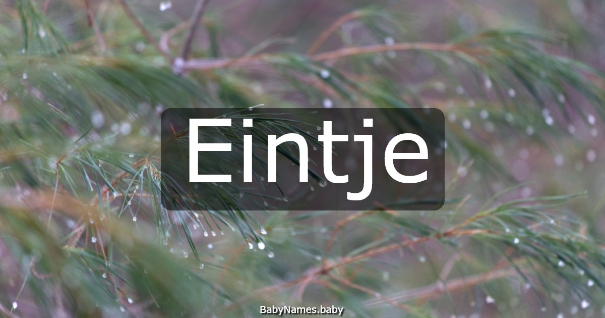 Eintje
