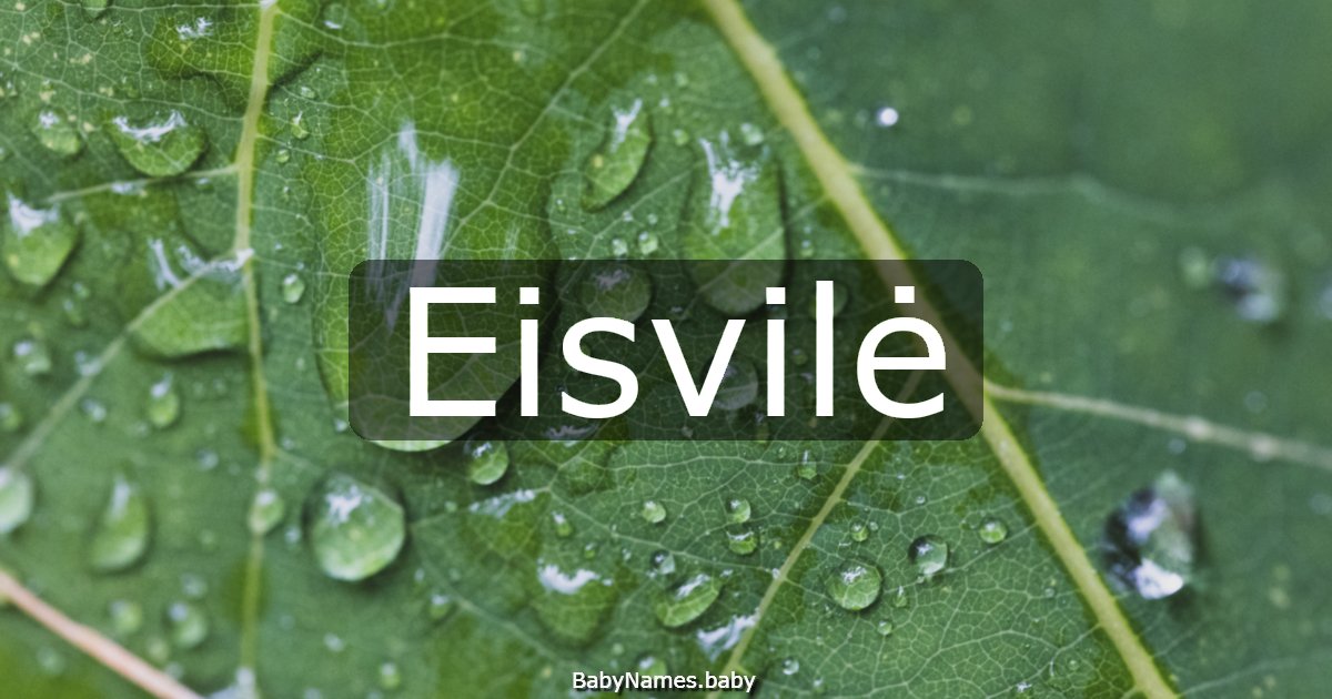 Eisvilė