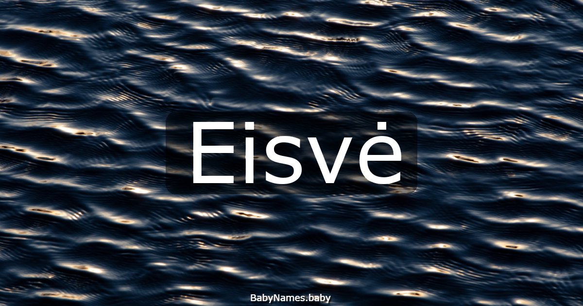 Eisvė