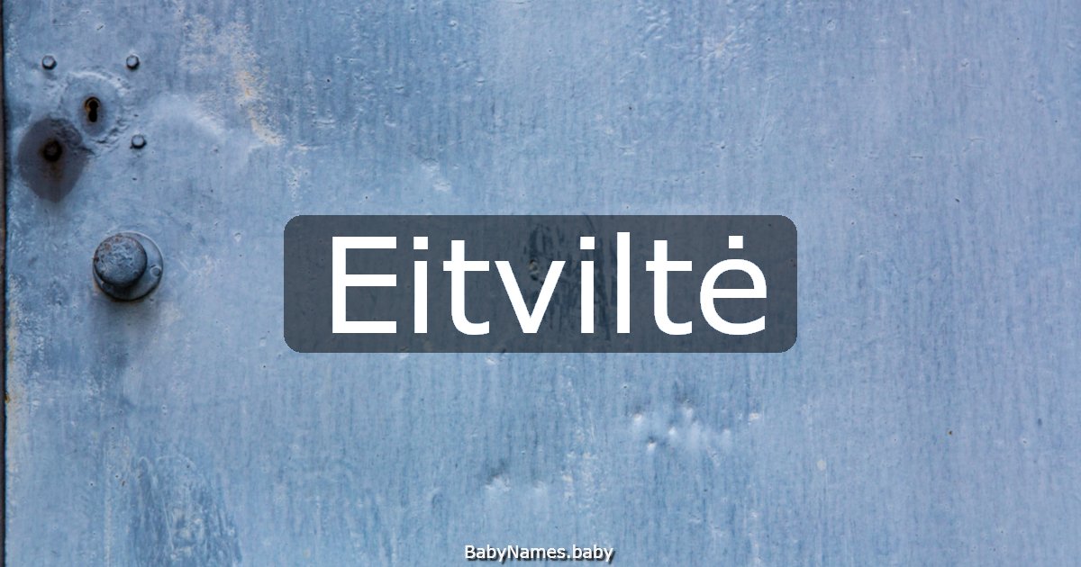 Eitviltė