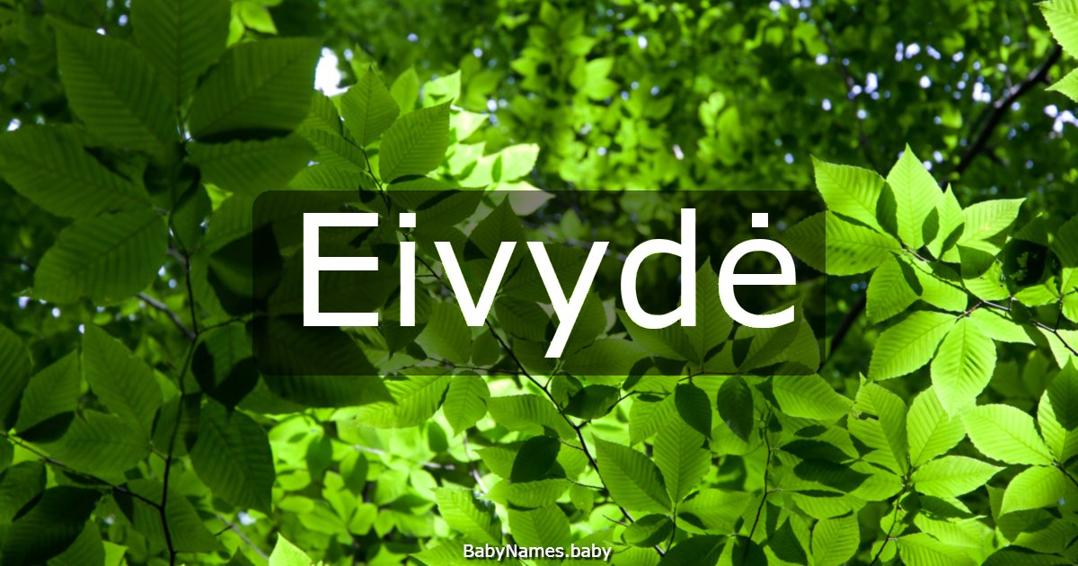 Eivydė