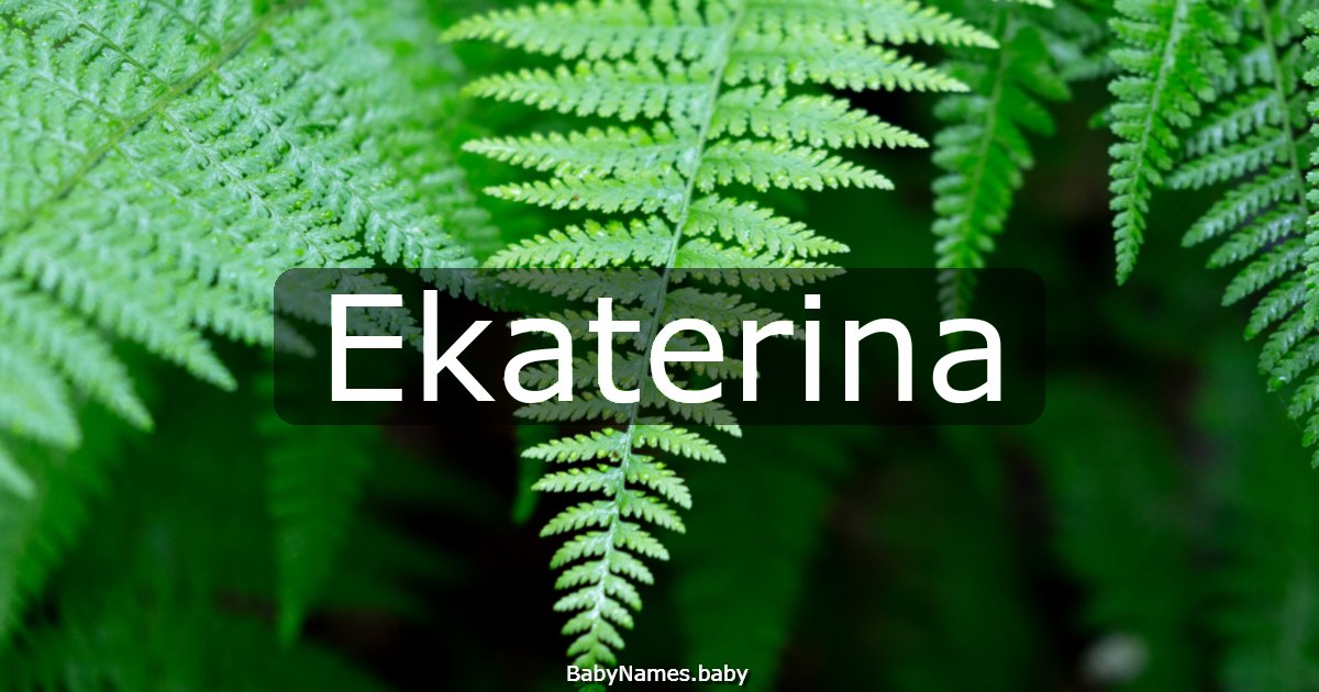 Ekaterina