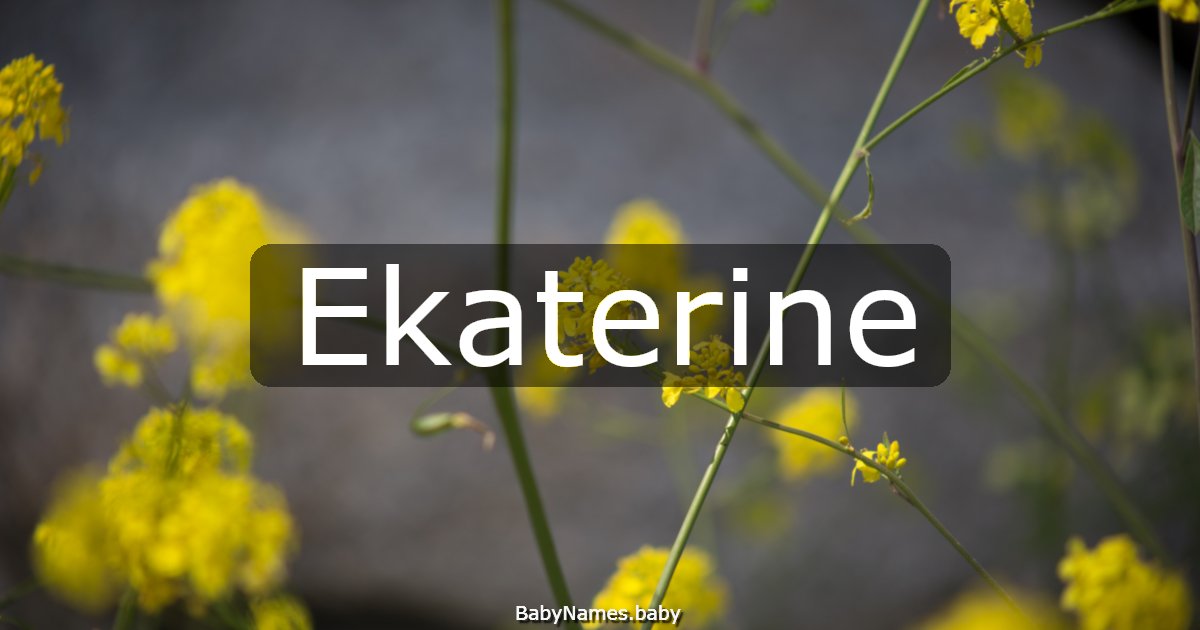 Ekaterine