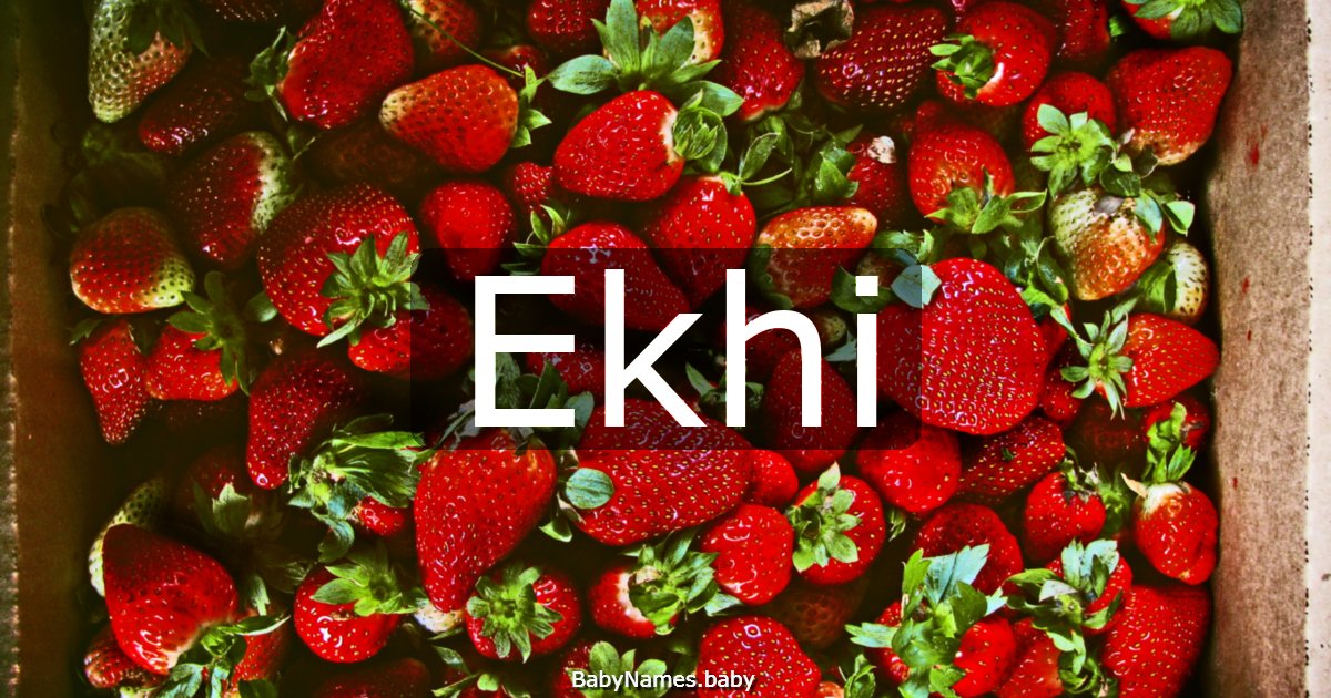 Ekhi