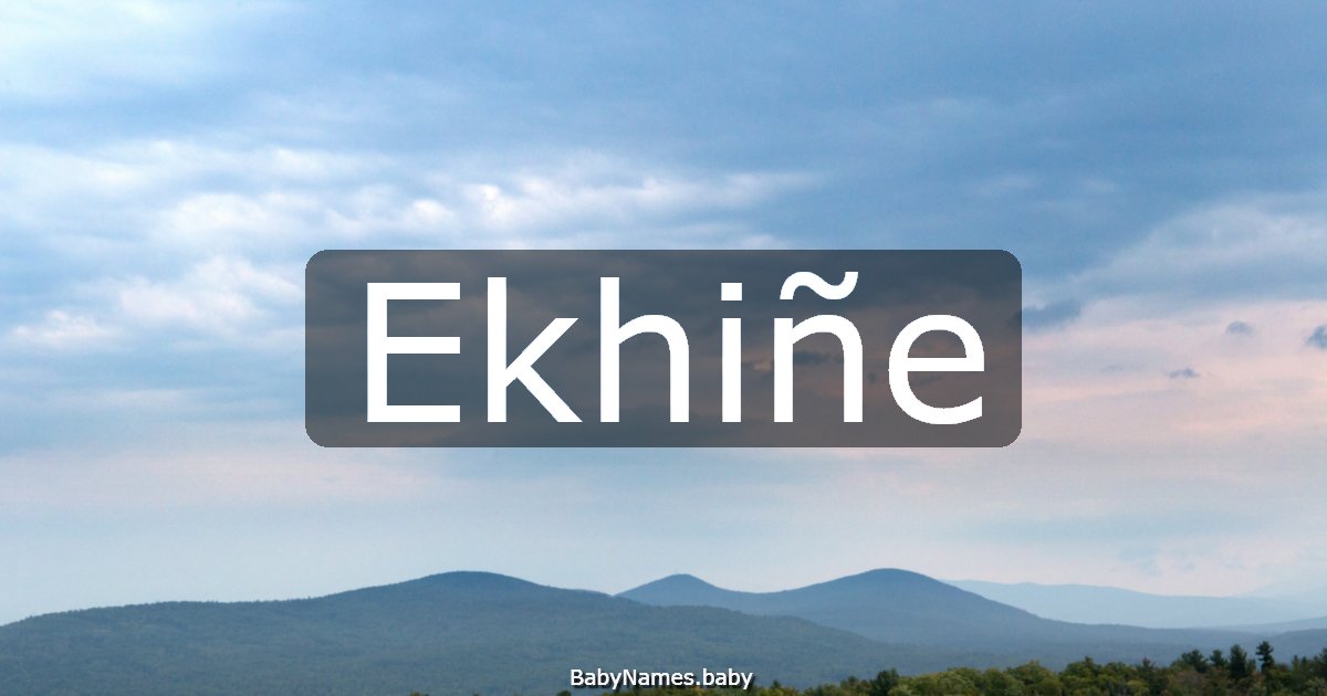 Ekhiñe