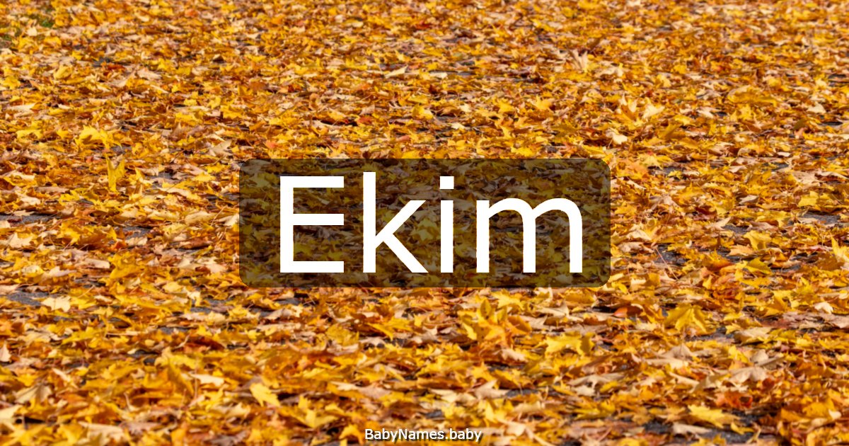 Ekim