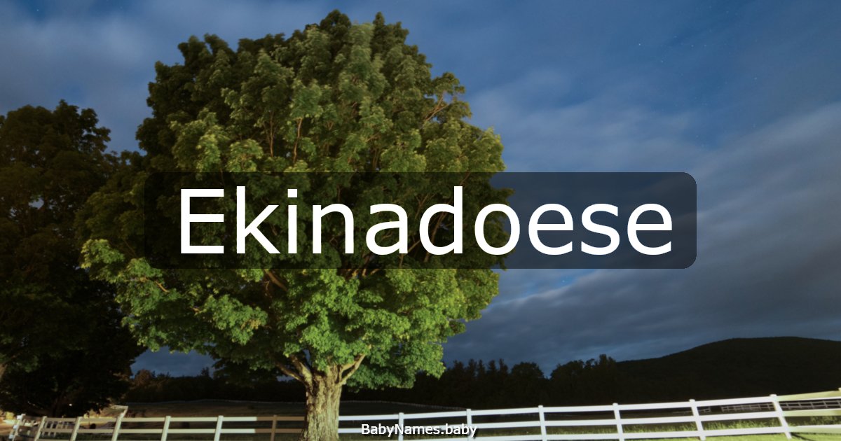 Ekinadoese