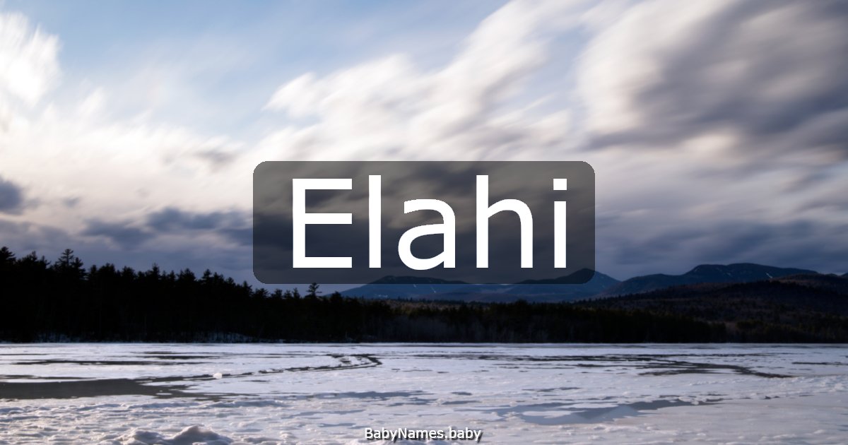 Elahi