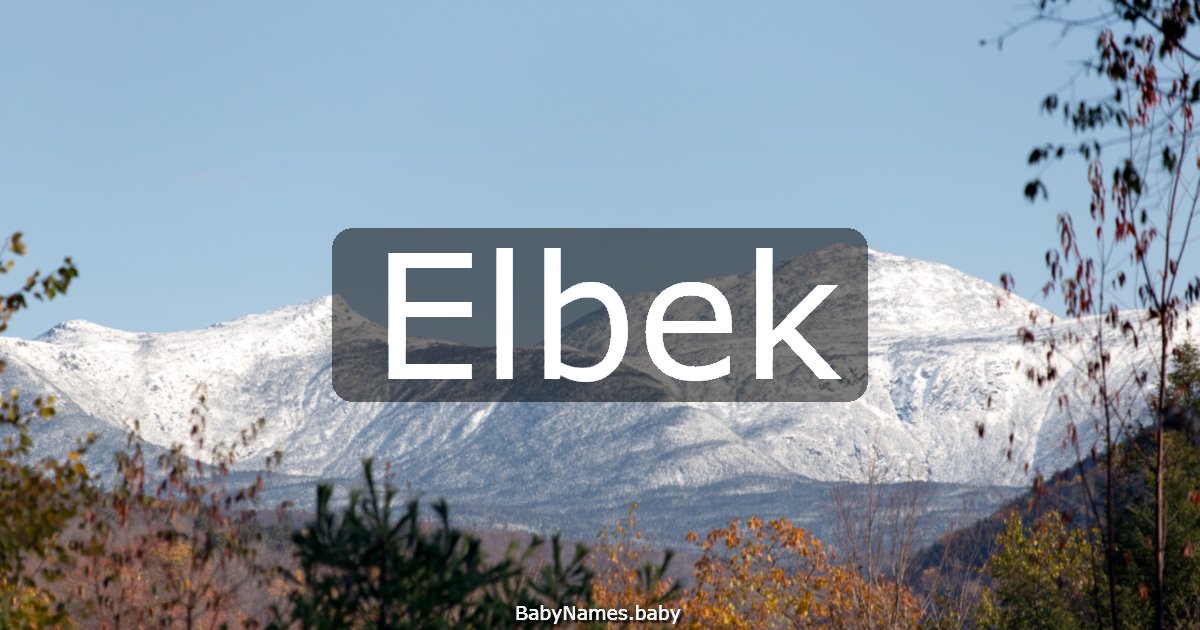 Elbek