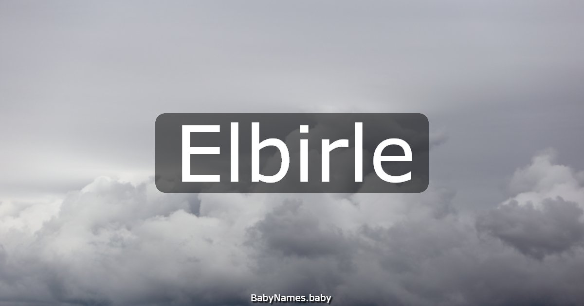 Elbirle