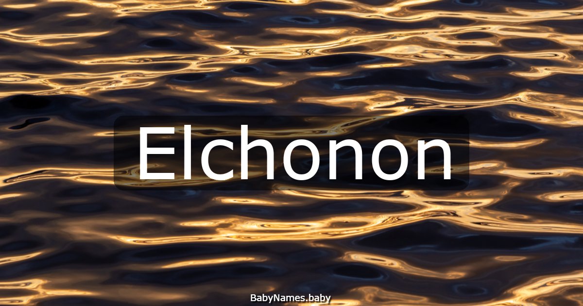 Elchonon
