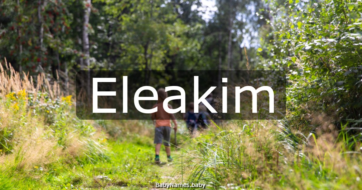 Eleakim
