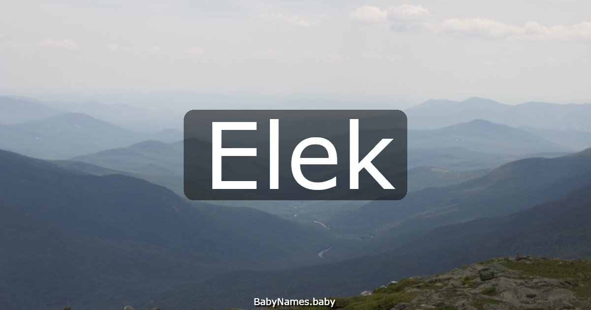 Elek