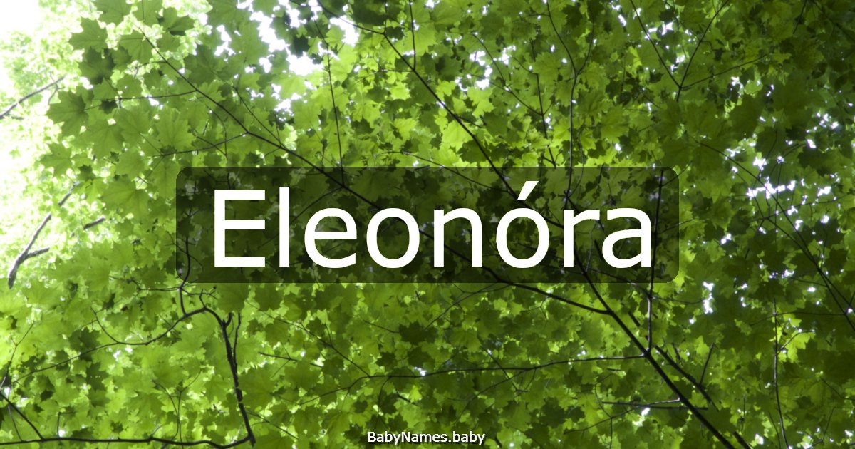 Eleonóra