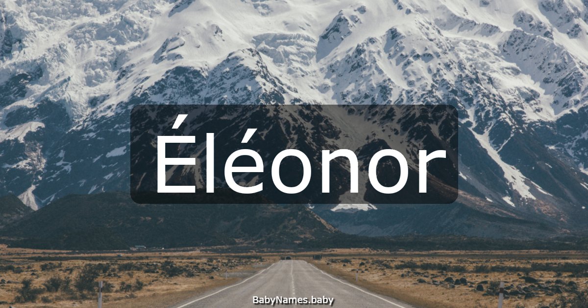 Éléonor