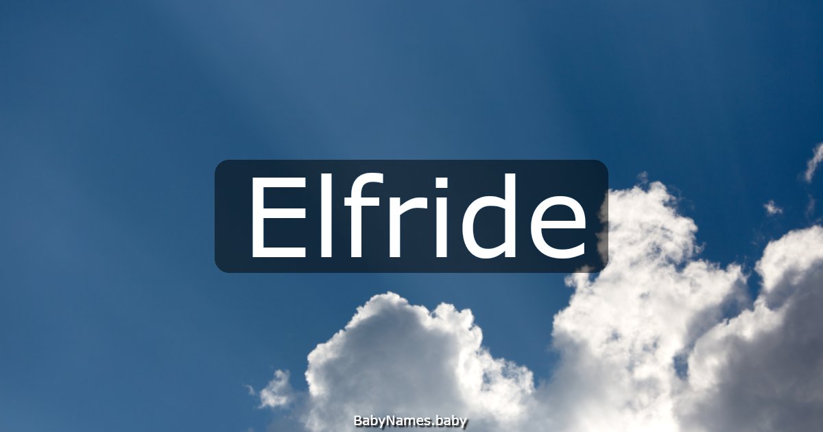 Elfride