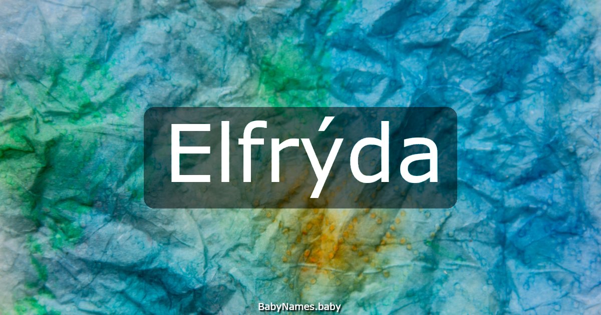 Elfrýda