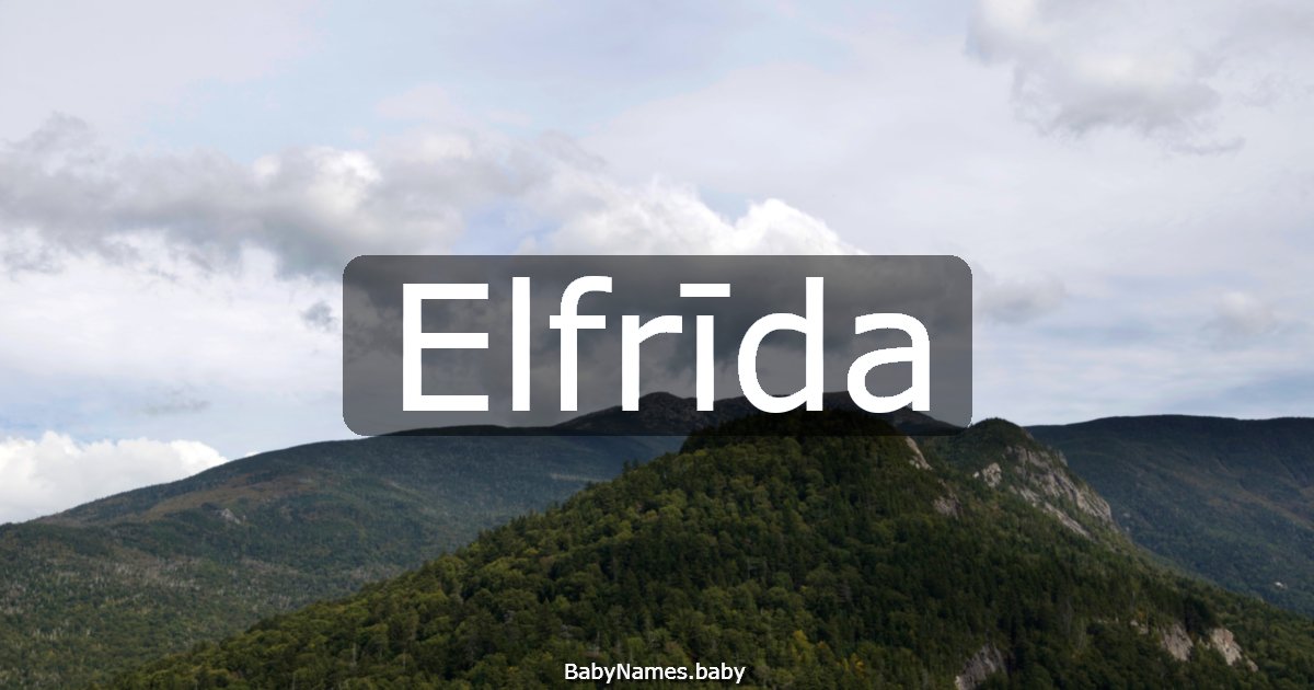 Elfrīda