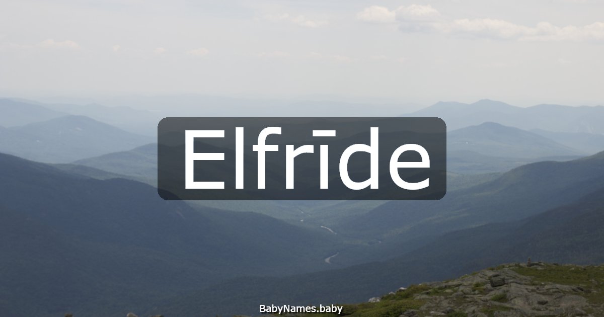 Elfrīde