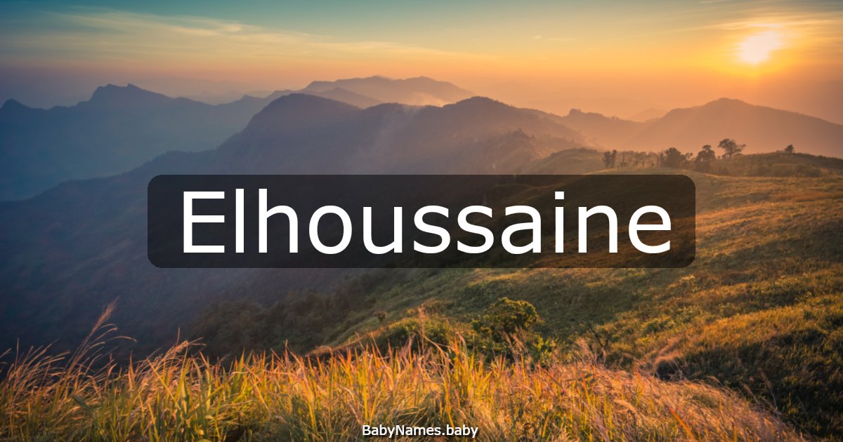 Elhoussaine